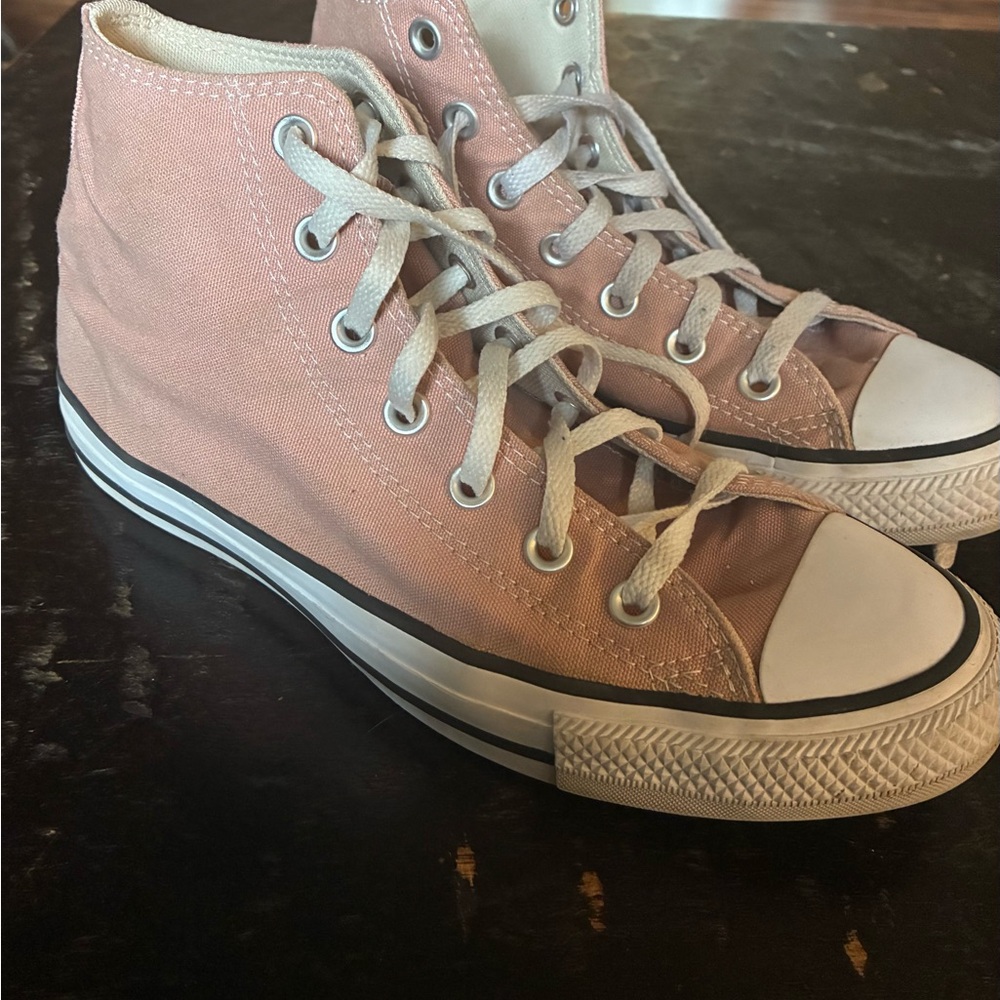 Converse Light Pink High-Top Sneakers